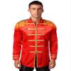 LiiYii Mens Halloween Cosplay Costume SGT Sergeant Pepper Budget Jacket Hippy Medieval Satin Jackets Red Small view 1