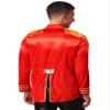 Zaldita Mens SGT Sergeant Pepper Fancy Dress Costume Soldier's Military Style Jacket 1970s Hippy Music Red Small view 2