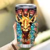 Hyturtle Personalized Gifts For Giraffe Lover - Birthday Christmas - Giraffe Print Custom Name Stainless Steel Tumbler 20oz With Straw Lid - Giraffe Lover Gifts For Her Women Girl Friend view 3