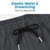 JOYSON Mens Swim Trunks with Compression Liner Quick Dry 5" Beach Shorts Workout Shorts with Pockets Dark Grey XL view 4