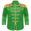 Agoky Mens Hippie Music Star 1960s Xmas SGT Sergeant Pepper Jacket Halloween Costumes Green Small view 3