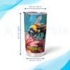 Hyturtle Personalized Gifts For Bee Lover - Bees Print With Sunflower Custom Name Stainless Steel Tumbler 20oz With Lid - Idea Bee Lover Gifts For Women Girl Daughter On Birthday, Christmas view 3