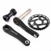 NaLsa Single Speed Crankset Replacement Chainring 32T/34T/36T/38T/40T/42T Crank Arm Set with Shaft for City Folding Bicycle (Color : 30t, Size : 160mm) view 2