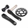 NaLsa Single Speed Crankset (Crankarms,Single Tooth Disc, Shaft) GOLDIX-RD Crank Arm Set is 110mm/127mm/140mm/150mm/155mm/160mm for City Folding Bicycle (Color : 36t+shafts, Size : 150mm) view 3