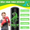 JUOIFIP Larger Stable Dinosaur Punching Bag for Kids, 66" Tall Sports Kids Teens Inflatable Punching Bag with Boxing Gloves, Gifts for Boys & Girls Age 5-12 for Practicing Karate, Taekwondo, MMA view 4