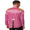 Agoky Mens Hippie Music Star 1960s Xmas SGT Sergeant Pepper Jacket Halloween Costumes Hot Pink X-Large view 2