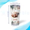 Hyturtle Personalized Gifts For Football American Lover - Birthday Christmas - Just A Girl Who Loves Football Custom Name Stainless Steel Tumbler 20oz With Lid - Gifts For Her Women Girl Friend view 4