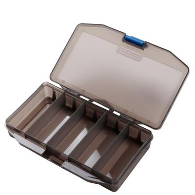 Fishing Tool Box Gun Color Clear Road 5 Git Multipurpose Lure Box Storage 17.5 * 8.5 * 3cm