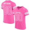 Custom Football Jersey for Men Women Youth, Pink and Pink White, Athletic Sports Shirt Personalized Stitched Printed Name Number view 1