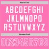 Custom Football Jersey for Men Women Youth, Pink and Pink White, Athletic Sports Shirt Personalized Stitched Printed Name Number view 3