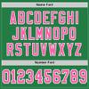 Custom Football Jersey for Men Women Youth, Color Green and Pink White, Athletic Sports Shirt Personalized Stitched Printed Name Number view 3