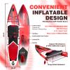 Spatium Inflatable Windsurf Board with Sail 5.0m Windsurfing Board and Sail for Newbie Friendly Windsurfer Color Red view 4
