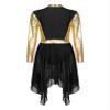 Freebily Liturgical Dancewear for Women Long Sleeve Contemporary Dance Costumes Asmmetrical Praise Dance Dresses Black A XX-Large view 3