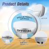 Lenwen 2 Pack Beach Volleyball Official Size 5 for Indoor Outdoor, Waterproof Soft Volleyball with Pump for Adult Beginner Beach Game Gym(Light Blue-Dark Blue, Light Blue-Silver) view 2