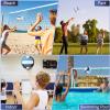 Lenwen 2 Pack Beach Volleyball Official Size 5 for Indoor Outdoor, Waterproof Soft Volleyball with Pump for Adult Beginner Beach Game Gym(Light Blue-Dark Blue, Light Blue-Silver) view 4