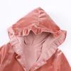 MYGBCPJS Boys Girls Velvet Christmas Hooded Bathrobe Matching Sash Little Kids Ruffle Long Sleeve Xmas Pajamas Pjs Sleepwear view 3