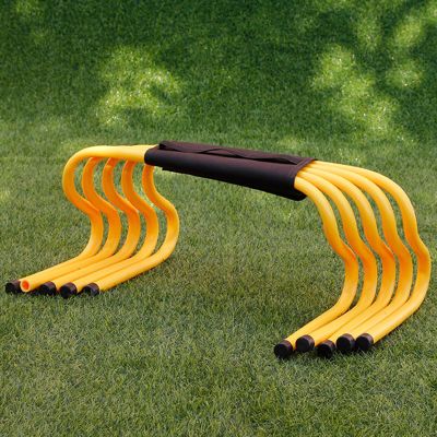 5 Pack Hurdle Set for Agility Speed Training, Athletes Jumping & Speed Training Fitness Equipment, for Obstacle Courses, PE Classes, Soccer, Track & Field ( Color : Yellow , Size : Height 23cm/9.1inch