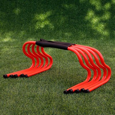 5 Pack Hurdle Set for Agility Speed Training, Athletes Jumping & Speed Training Fitness Equipment, for Obstacle Courses, PE Classes, Soccer, Track & Field ( Color : Orange , Size : Height 23cm/9.1inch