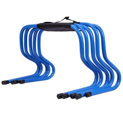 YXXSDP Athletic Sport Speed Training Hurdles, Agility Training Equipment Multi-Sports Equipment, Kids Adults Outdoor Games, for PE Class/Fitness Group (Color : Blue, Size : Height 30cm/11.8inch)