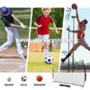 12x9ft Barricade Backstop Net, Ball Sports Barrier Net, Practice Net for Baseball Softball Lacrosse Soccer Basketball and More (12x9 ft - Black) view 2