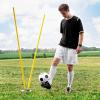 RENLXFI Agility Poles with Bases, Adjustable Height Telescoping Soccer Training Slalom Poles, for so Many Different Drills, Outdoor Traning Equipment (Size : 6pole) view 1