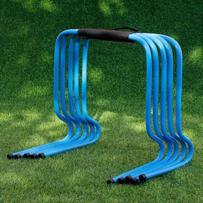 5 Pack Hurdle Set for Agility Speed Training, Athletes Jumping & Speed Training Fitness Equipment, for Obstacle Courses, PE Classes, Soccer, Track & Field ( Color : Blue , Size : Height 50cm/19.7inch