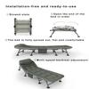 UPGENT Folding Camping Cot for Adults, Camp Cot with Pillow, Oversized Sleeping Cot with Mattress, Cot Bed for Tent Outdoor Hiking Travel Beach Office Nap, Heavy Duty Guest Bed view 3
