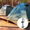 Outdoor Camping Tent Stakes 6 Sets Fish Bone Floor Nail Tent Pegs d Buckle Lightweight Aluminum Alloy view 3