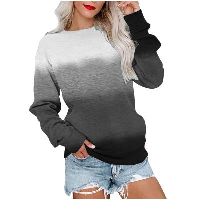 Dademeo Womens Casual Sweatshirts Cute Long Sleeve Crew Neck Pullover Sweatshirt Tops 2023 Fall Fashion Comfy Outfits Clothes