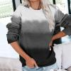 Dademeo Womens Casual Sweatshirts Cute Long Sleeve Crew Neck Pullover Sweatshirt Tops 2023 Fall Fashion Comfy Outfits Clothes view 2