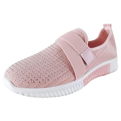 Ladmiple Sneakers For Women Walking Shoes Arch Support Walking Shoes for Women Slip On Lightweight Sock Sneakers Non Slip Comfortable Casual Fashion Running Tennis Athletic Gym Shoes