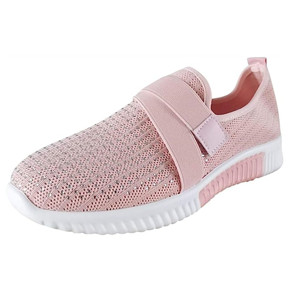 Ladmiple Sneakers For Women Walking Shoes Arch Support Walking Shoes for Women Slip On Lightweight Sock Sneakers Non Slip Comfortable Casual Fashion Running Tennis Athletic Gym Shoes