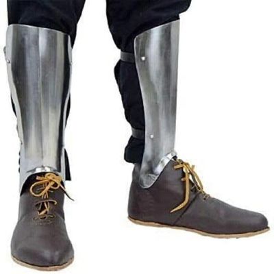18 Gauge Steel Leg Guard Knight Costume SCA LARP Set Medieval Greaves Armor