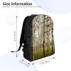 AdaNti Birch Trees(1) print Backpacks Waterproof Light Shoulder Bag Casual Daypack For Work Traveling Hiking view 4