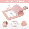 COSHAYSOO Pink Passport Cover Case Holder and Luggage Tag Set for Travel Women Teenager Girls with Initial Monogrammed Letter, Personalized Traveler Gifts Traveling Essential Accessories M view 3