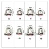 BREAKA 1 Pcs Stainless Steel Carabiner D Bow Shackle Fob Key Ring Keychain Hook Screw Joint Connector Buckle Solid Metal 2 Size (Color : Matte Black, Size : B-S1) view 2