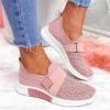Ladmiple Sneakers For Women Black And Pink Walking Shoes for Women Slip On Lightweight Sock Sneakers Non Slip Comfortable Casual Fashion Running Tennis Athletic Gym Shoes view 2