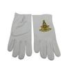 Masonic Regalia Past Master 100% Cotton Gloves pair machine embroidered (L) view 3