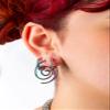 14-20GA Stainless Steel Small Spiral Coiled Hoop Earrings, Sold as a Pair (1.2mm (16GA), Gold Tone) view 4