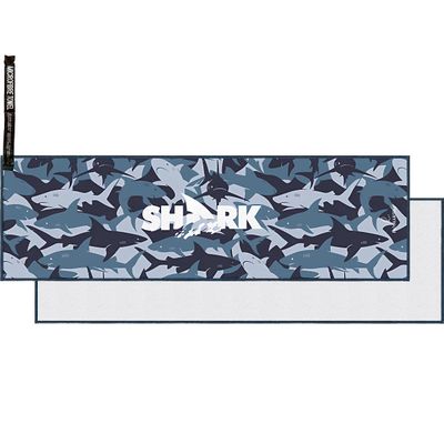 HOMARTIQ Premium Microfiber Sports Towel: Design for Gym, Fitness, Sports, Running, Outdoor, Yoga, Lightweight, High Absorbency, Soft Skin-Friendly, Non-Fading, Breathable (Grey Shark)