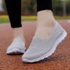 CsgrFagr Women Breathable Lace Up Shoes Casual Shoes Unisex Lightweight Work Shoes Sporty Breathable Sneaker Women (Grey, 7.5) view 4