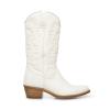 Ladmiple Cowgirl Boots Women Square Toe Tight Brown Women's Embroidered Western Cowboy Boots Knee High Stitching Almond Medium Heel Chunky Heel Pointed Toe Fashion Retro Classic Boot Pull-On view 1