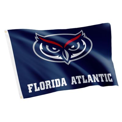 Desert Cactus Florida Atlantic University FAU Flag - 3 x 5 Feet Owls Banner, Indoor/Outdoor Durable Fabric, 100% Polyester Design (Style T)