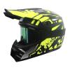 Motorcycle Dirt Bike Helmet Full Face Motocross Helmets for Outdoor Sports Off Road Racing Mountain Bike Men Women Off-Road Helmet Gloves Goggles for Adult Youth DOT/FMVSS 218 Approve(Yellow M) view 3
