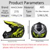 Motorcycle Dirt Bike Helmet Full Face Motocross Helmets for Outdoor Sports Off Road Racing Mountain Bike Men Women Off-Road Helmet Gloves Goggles for Adult Youth DOT/FMVSS 218 Approve(Yellow M) view 4