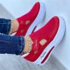 Sneakers For Women Black Sole Womens Slip On Sneakers Comfort Casual Canvas Shoes Dressy Summer Fashion Low Top Non Slip Platform Walking Flats Loafers view 2