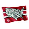 Desert Cactus Ohio State University OSU Flag - 3 x 5 Feet Buckeyes Banner, Indoor/Outdoor Durable Fabric, 100% Polyester Design (Style B) view 1