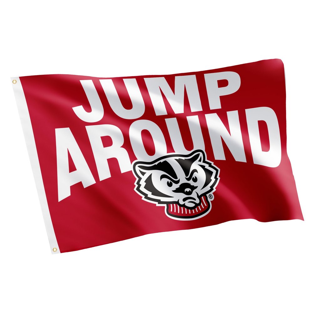 Desert Cactus University of Wisconsin Flag Badgers UW Madison Banners 100% Polyester Indoor Outdoor 3x5 feet Flags (Design A)