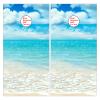 Styubn Cornhole Board Wraps Ocean Shore Beach Clouds Sky Cornhole Skins for Boards,Skin Decal Vinyl Wrap for Cornhole Game Board Bag Toss (2xpcs.) view 2