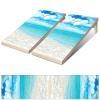 Styubn Cornhole Board Wraps Ocean Shore Beach Clouds Sky Cornhole Skins for Boards,Skin Decal Vinyl Wrap for Cornhole Game Board Bag Toss (2xpcs.) view 3